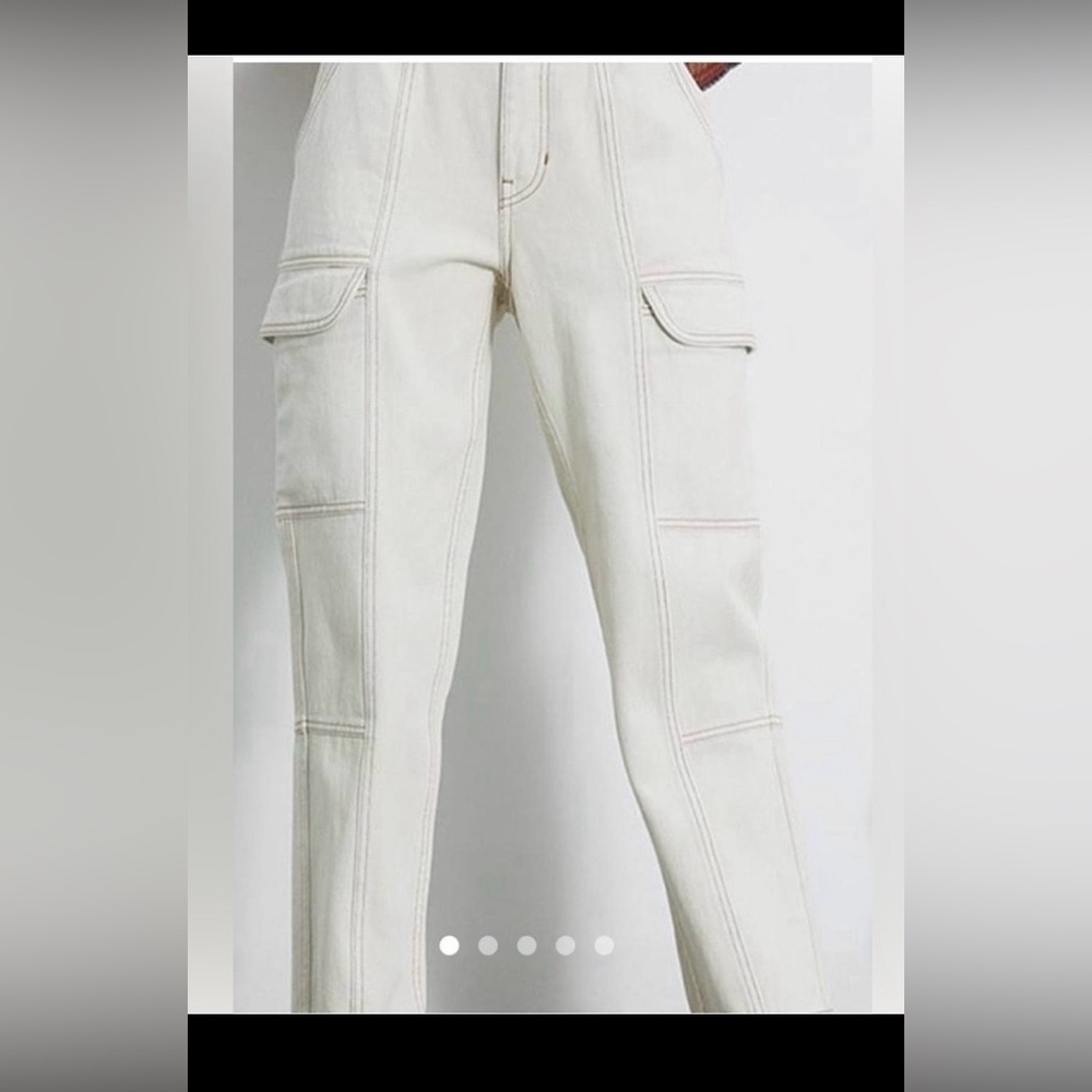 Pacsun Utility Cargo pants High Waisted in off white color Size 25